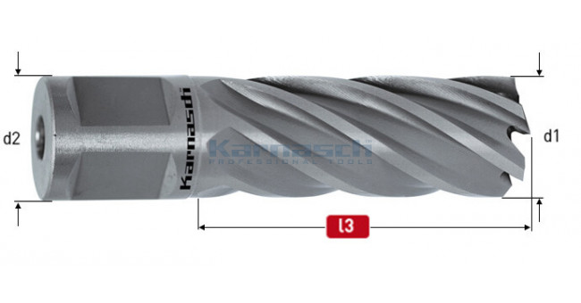Корончатые свёрла ECO-LINE, 50 мм, хвостовик Weldon 19
