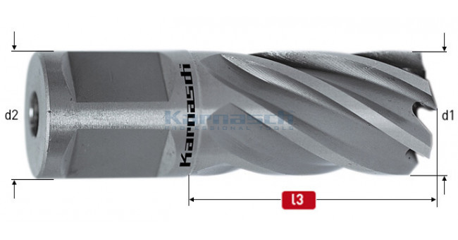 Корончатые свёрла SILVER-LINE, 25 мм, хвостовик Weldon 19