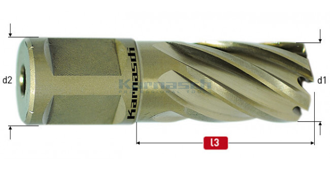 Корончатые свёрла GOLD-LINE, 30 мм, хвостовик Weldon 19